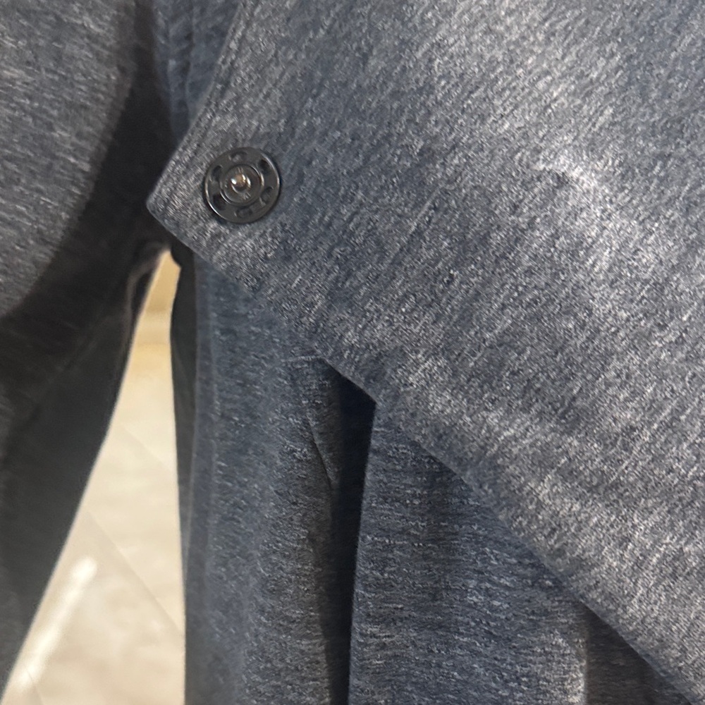 Lululemon Gray Open Front Draped Cardigan no size tags fits a small like new - Picture 3 of 7